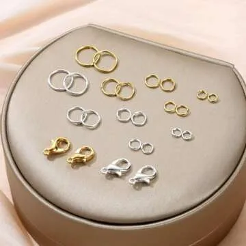 KOPOX 500PCS Jump Rings Set for Jewelry Making with Clasps