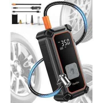 OlarHike Portable 12V Tire Inflator with LED Light