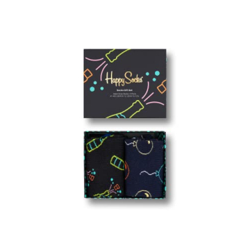 Happy Socks Pop Champagne Party Sock Set - Eco-friendly Gift for Men & Women