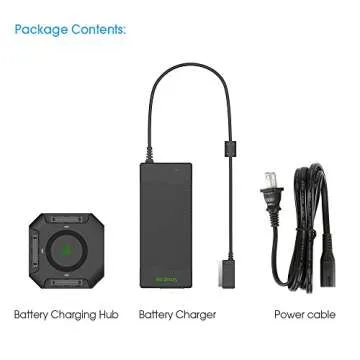 Smatree Battery Charger Compatible for Mavic Pro/Platinum, Mavic Pro Charge Hub with 80W Rapid Battery Power Adapter(Not Fit for DJI Mavic 2 Pro/2 Zoom/Mavic Air 2)
