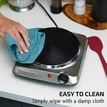 OVENTE Electric Countertop Single Burner - Versatile & Compact
