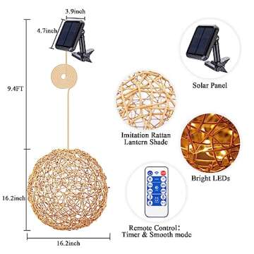 Versatile Solar Pendant Lights for Outdoor Spaces