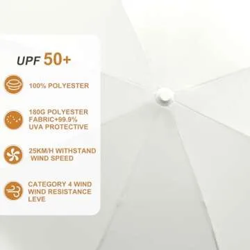 Stylish OVISUNSHADE 6FT Patio Umbrellas with Fringe