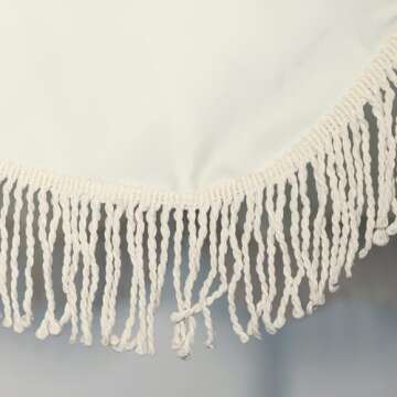 Stylish OVISUNSHADE 6FT Patio Umbrellas with Fringe