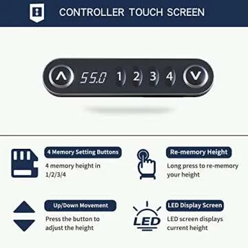 HEONAM Dual Motor Electric Standing Desk for Comfort