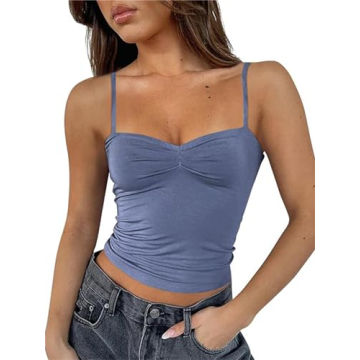Y2K Sweetheart Neck Crop Tank Tops for Stylish Fit
