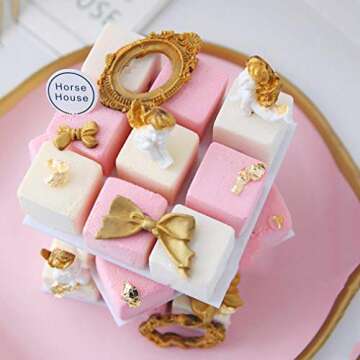 CraftPro 4 Piece Bow Silicone Molds for Baking