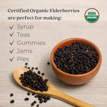 Organic Dried Elder Berries for Immune System Support