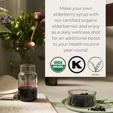 Organic Dried Elder Berries for Immune System Support