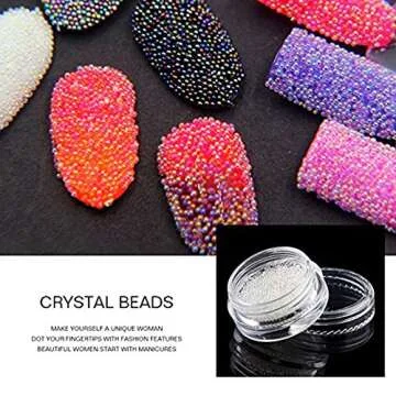 Minejin Mini Rhinestones Beads for Stunning Nail Art