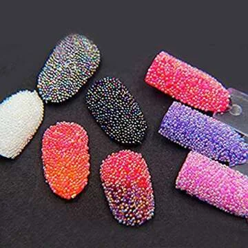 Minejin Mini Rhinestones Beads for Stunning Nail Art
