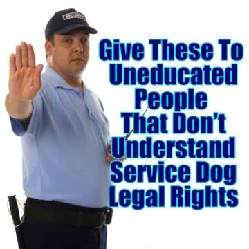 ADA Service Dog Law Cards 2025 - Essential Rights Information