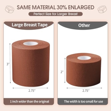 Auteek 3" Boob Tape for Large Breasts - Lift & Support