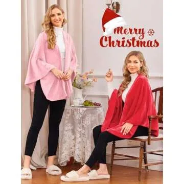 Ekouaer Women's Shawl Wrap Poncho for Cozy Comfort