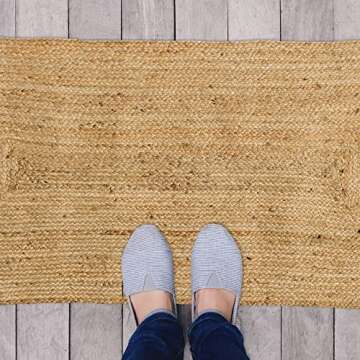 Bloomingville Bloomingville Boho Woven Seagrass Rug, Natural