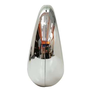 MILATA Women Acrylic Evening Handbag Moon Shape Transparent Top Handle Bag Clutch Purse for Wedding Cocktail Party (silver)