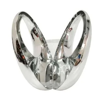 MILATA Women Acrylic Evening Handbag Moon Shape Transparent Top Handle Bag Clutch Purse for Wedding Cocktail Party (silver)