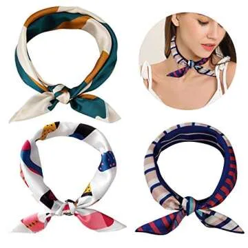 Versatile Fascigirl Silk Printed Scarves for Women
