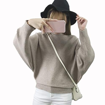 Ckikiou Lightweight Oversized Boat Neck Sweater for Women