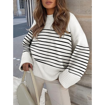 Cozy ANRABESS Oversized Fuzzy Knit Sweater for Women