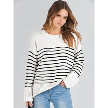 Cozy ANRABESS Oversized Fuzzy Knit Sweater for Women