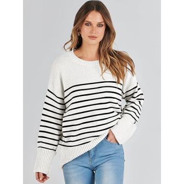 Cozy ANRABESS Oversized Fuzzy Knit Sweater for Women