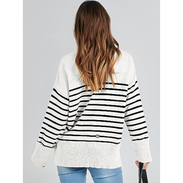 Cozy ANRABESS Oversized Fuzzy Knit Sweater for Women