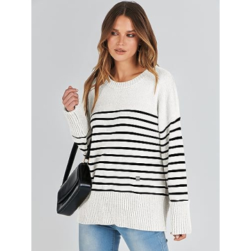 Cozy ANRABESS Oversized Fuzzy Knit Sweater for Women