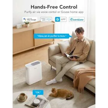 Govee Smart Air Purifier for Home - H13 True HEPA, Alexa Compatible