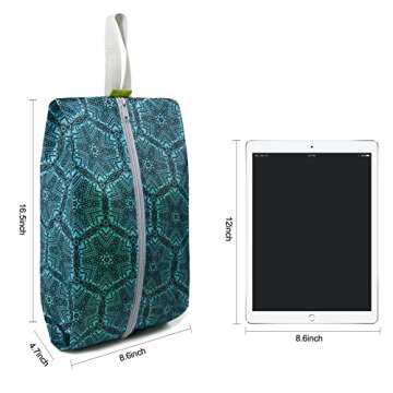 BeeGreen Shoe Organizer Shoe Bags For Travel with Zipper Closure, Shoe Storage Organizer with Handle...