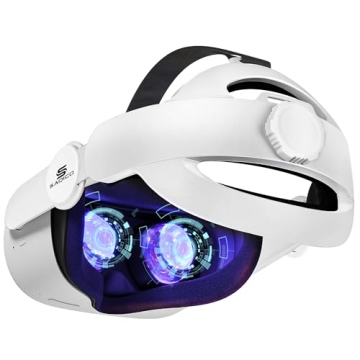 Saqico Head Strap for Oculus Quest 2/3/3s, 3-in-1 Adjustable Halo Headband, Replacement for Elite St...