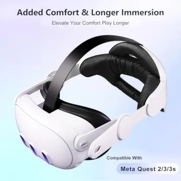Saqico 3-in-1 Adjustable Head Strap for Oculus Quest