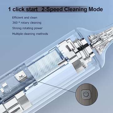 Winforhour Electric Baby Bottle Brush Cleaner Set with Electric Bottle Brush, Silicone Water Bottle Cleaner,Nipple/Gap/Straw Brush,Rechargeable Automatic Bottle Cleaner Brush, Grey