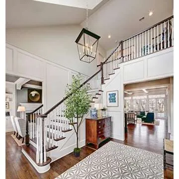 LOVMOR Artificial Olive Tree 6ft with Woven Seagrass Plant Basket and Realistic Moss,Faux Olive Tree for Modern Home Office Living Room Floor Decor Indoor