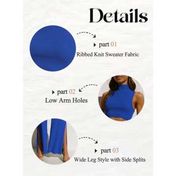 ARTFREE Womens 2 Piece Outfits Sets Casual Sweatsuits Streetwear, Ribbed Knit Palazzo Wide Leg Pants and Cropped Tops Camel XL