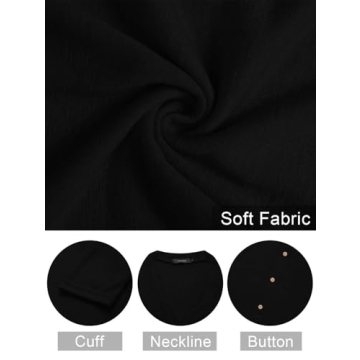 MEROKEETY Women's Open Front Lightweight Cardigan, Black