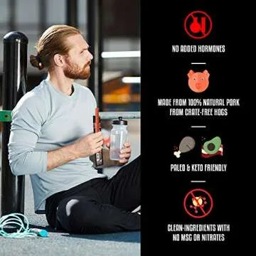 FBOMB Keto Meat Sticks - Flavor Packed Pork Jerky Sticks