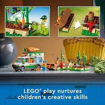 LEGO City Farmers Market Van for Kids 5+ Creative Playset