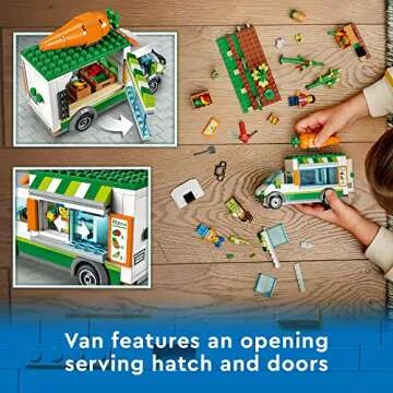 LEGO City Farmers Market Van for Kids 5+ Creative Playset
