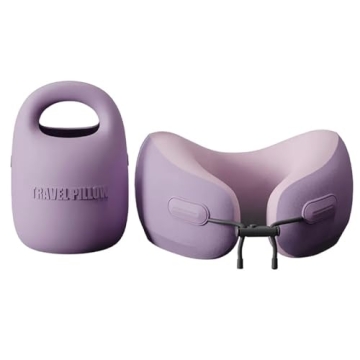 PIXIE MOOD Memory Foam Travel Neck Pillow - Ultimate Comfort & Support