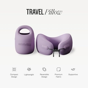 PIXIE MOOD Memory Foam Travel Neck Pillow Comfort Support