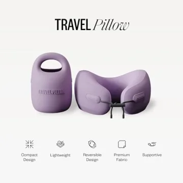 PIXIE MOOD Memory Foam Travel Neck Pillow Comfort Support