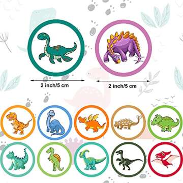 Engaging Chinco 120 Pcs Dinosaur Potty Training Targets for Boys