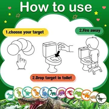 Chinco Boys Potty Training Targets - Fun Flushable Training Aids