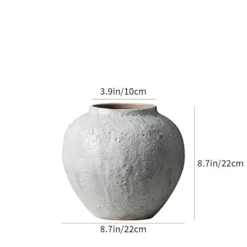 YSNCIDAN Ceramic Vase Rustic Farmhouse Style