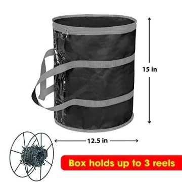 ProPik Christmas Light Storage Bag with 3 Metal Reels