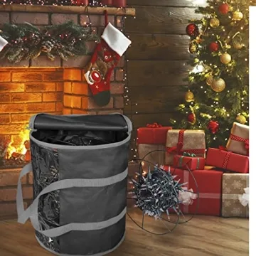 ProPik Christmas Light Storage Bag with 3 Metal Reels