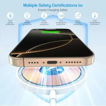 10FT Magnetic Wireless Charger for iPhone 16/15 and AirPods