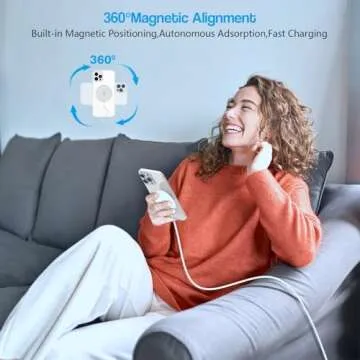 10FT Magnetic Wireless Charger for iPhone 16/15 and AirPods