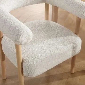 RIVOVA Boucle Dining Chairs Set of 2 - Modern Comfort